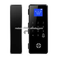 Realand 308 Zinc Alloy Fingerprint Door lock for Glass Door Semmiconductor Sensor Smart Lock