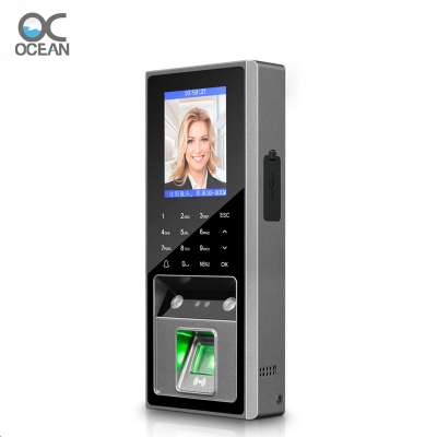 Multi Biometrics Face Recognition, Fingerprint Access Control and Time Attendance machine, Face, Fingerprint, Card, Pasword